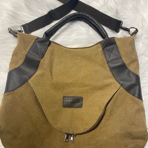 Earthy colored big tote.
